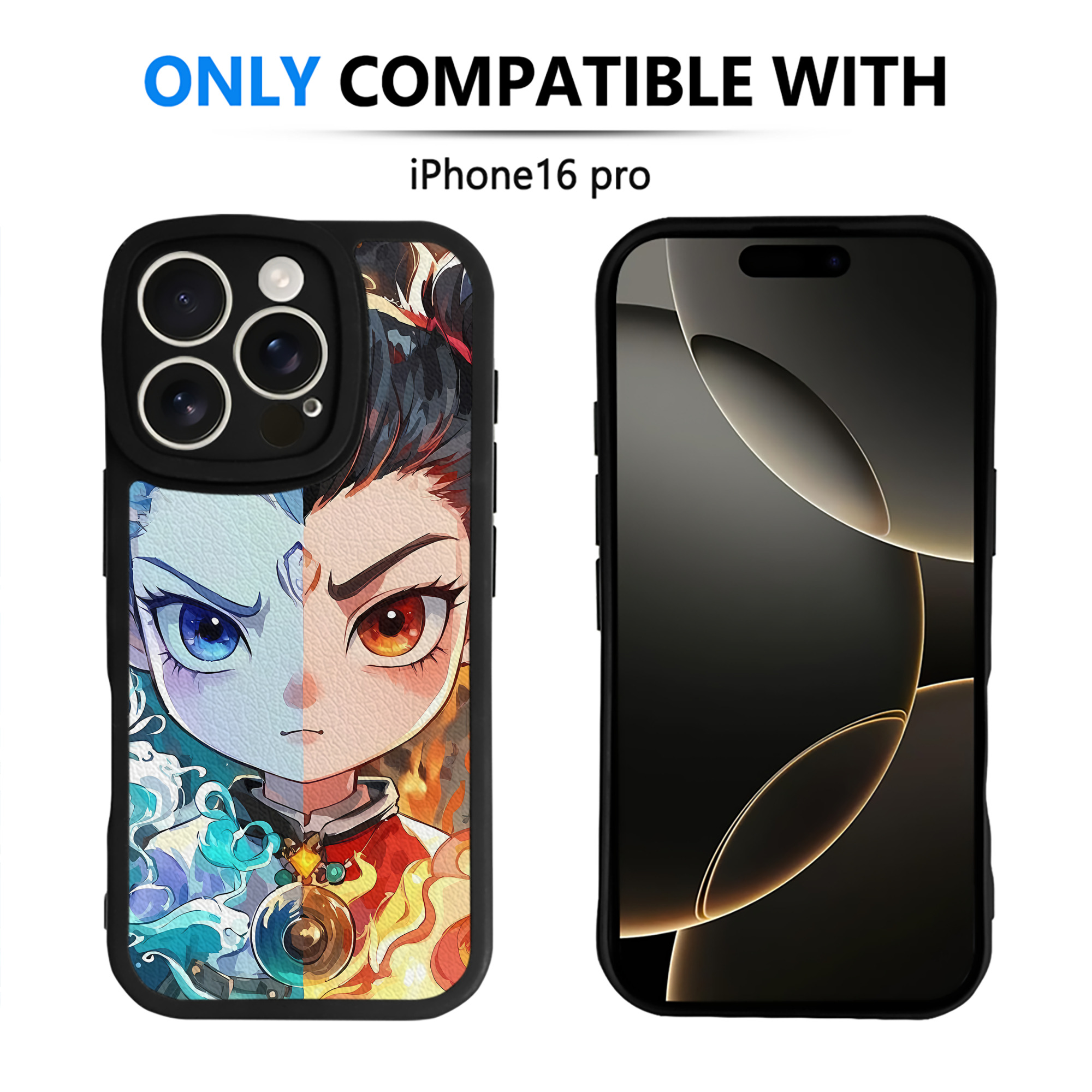 （画像用） Ne Zha 2 ナタ 魔童の大暴れ 【iPhone 16シリーズ対応】シリコンスマホケース（レザー調） 材質：シリコン
